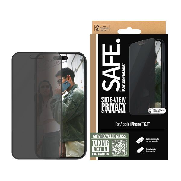 Panzerglass Safe. By ® Privacy Screen Protector Iphone 16 | 15 | Ultra-Wide Fit-image
