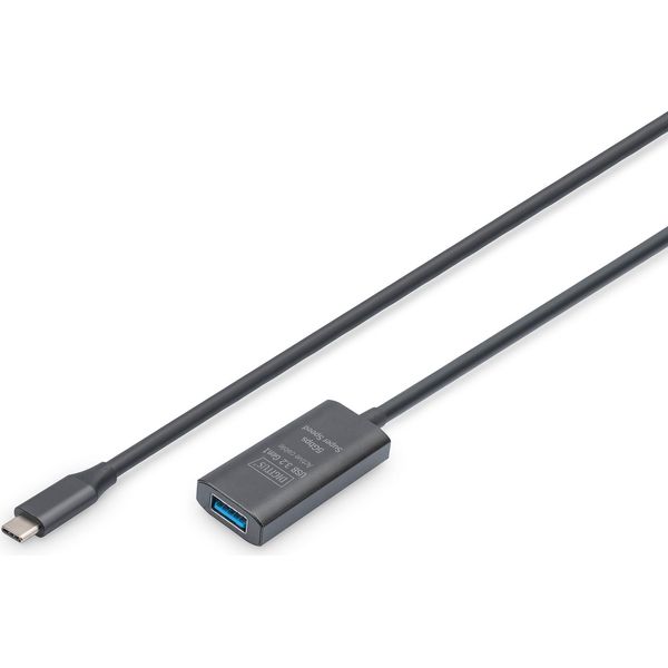 Digitus DA-73110 Digitus VerläNgerungskabel USB-C->USB-A St./Bu. 5G 5,00M-image
