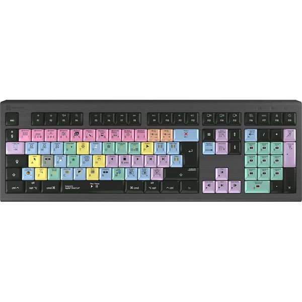 Logickeyboard LKB-FCPX10-A2M-UK Tastiera Usb Qwerty Uk Inglese Nero (LKB-FCPX10-A2M-UK)-image