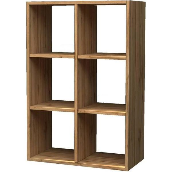 Dmora Libreria Acquaro 25X90X90H Cm Marrone, 4 Ripiani Portata Ripiani 2 Italy-image