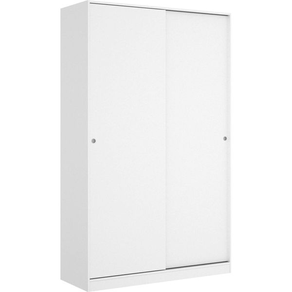 Dmora Guardaroba 2 Ante Alyson 50X204H Cm Bianco Bianco Lucido, Appendiabiti 2 Ante-image