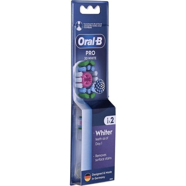 Oral-B | Replaceable Toothbrush Heads | Pro 3D White Refill | Heads | Does Not Apply | Number Of Brush Heads Included 2-image