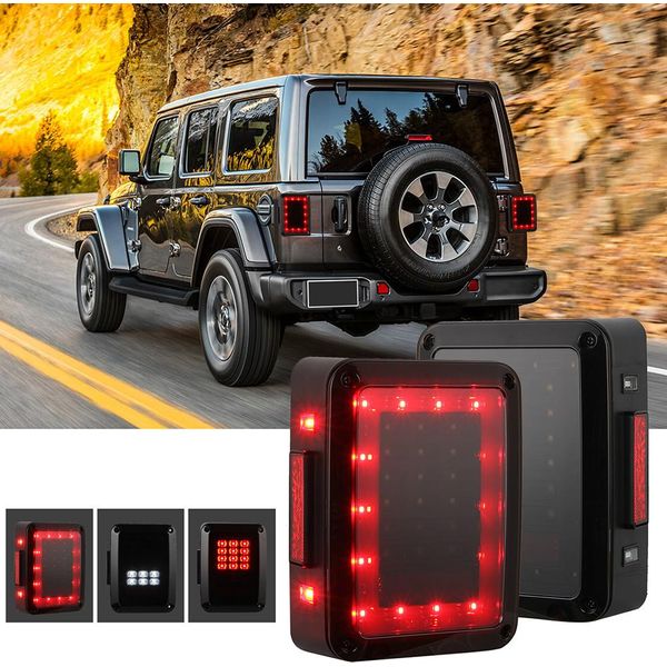 Per Jeep Wrangler Jk 07-17 Auto Led Freno Di Retromarcia Assembly Come Indicato-image