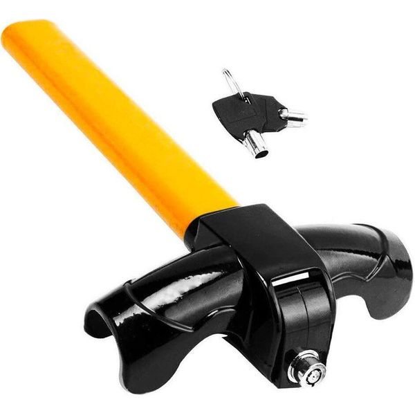 Sicurezza Universale Antifurto Per Auto Suv Rotanti Bloccasterzo Giallo Nero-image