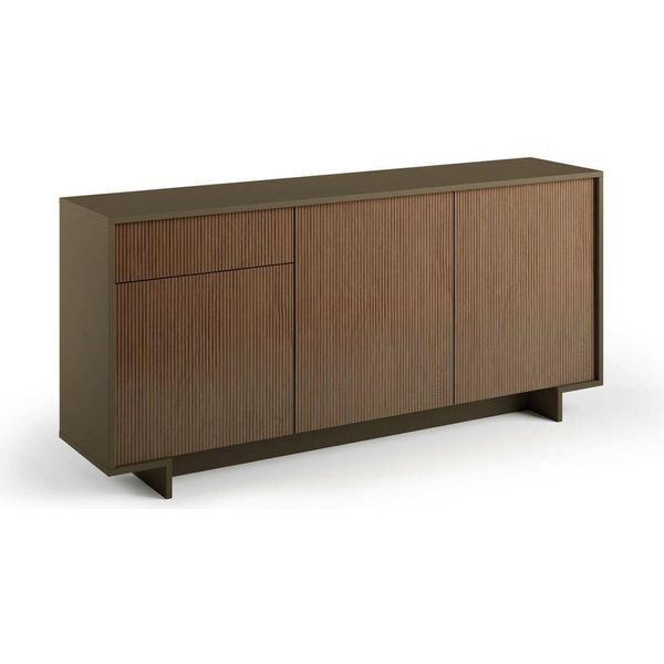 Dmora Credenza Aronne 42X170X78H Cm Marrone, Un Cassetto 4 Vani Italy-image