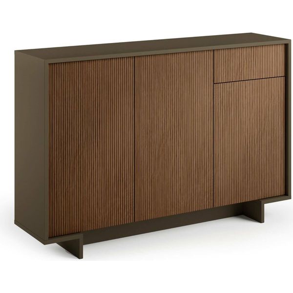 Dmora Credenza Arius 35X134X87H Cm Marrone, Un Cassetto 4 Vani Italy-image