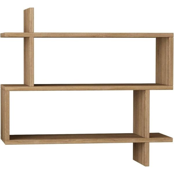 Dmora Mensola Orsa 22X70X65.5H Cm Marrone Quercia, 3 Ripiani-image