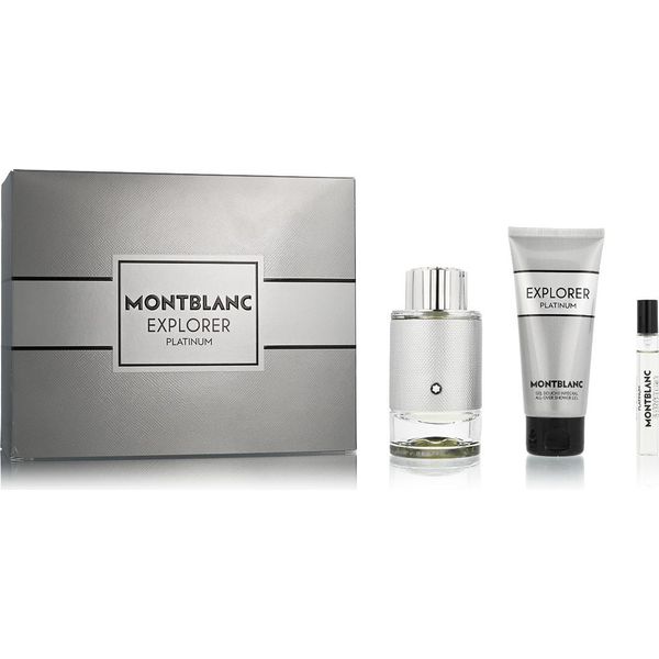 Mont Blanc - Explorer Platinum Set Regalo Edp 100 Ml, Gel Doccia 100 Ml E Miniatura Edt 7,5 Ml 100 Ml-image
