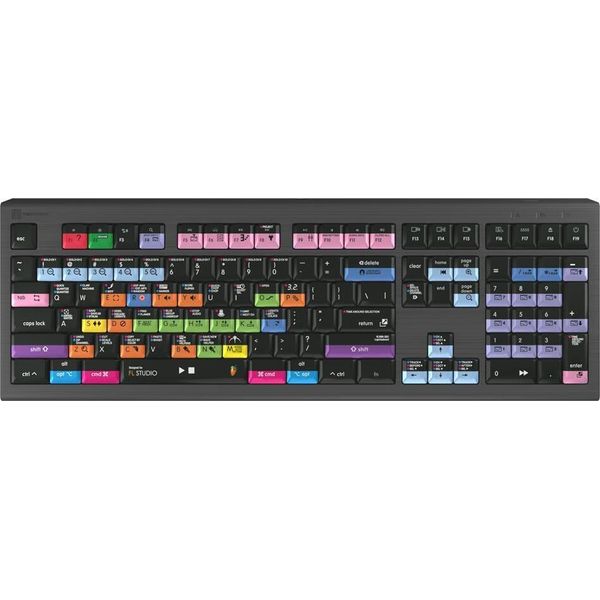 Logickeyboard LKB-FLS-A2M-UK Tastiera Usb Qwerty Uk Inglese Nero (LKB-FLS-A2M-UK)-image