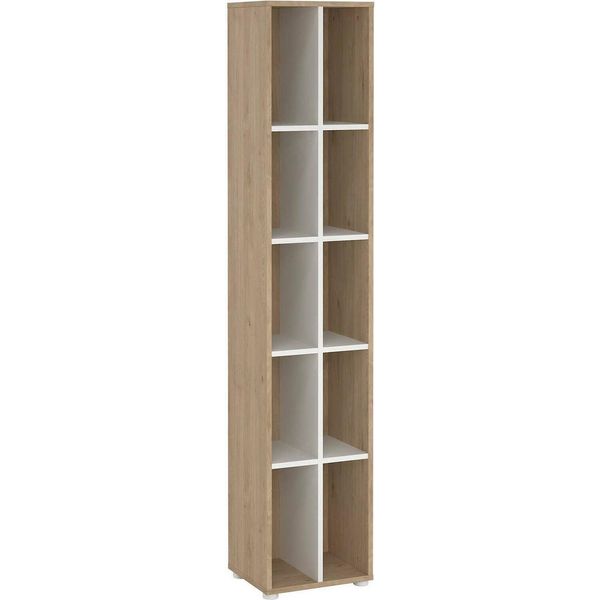 Dmora Libreria Erevan 34.3X40.8X204.7H Cm Marrone, 4 Ripiani Portata Ripiani 6-image