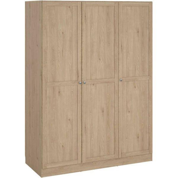 Dmora Guardaroba 3 Ante Gener 61.69X147 Cm Marrone Rovere, Appendiabiti 3 Ante-image