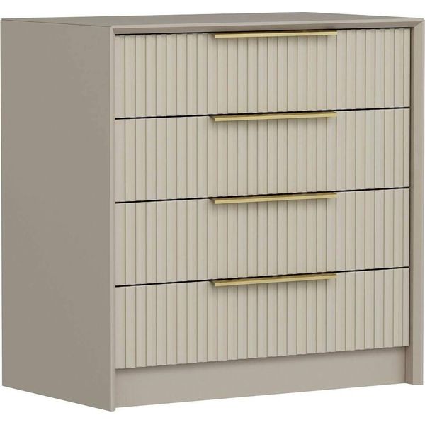 Dmora Cassettiera Fanoos 45X72X77H Cm Grigio Cemento, 7 Cassetti Apertura Scorrevole-image