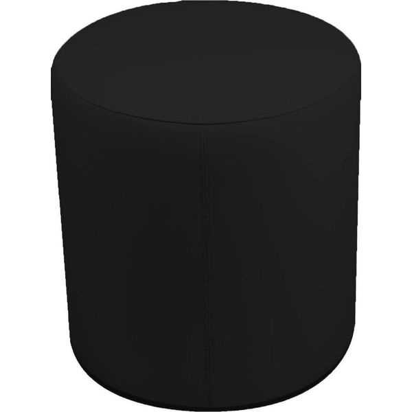 Talamo Italia Pouf Lisboa 40X40X42H Cm Nero, Nero Forma Cilindrica Italy-image