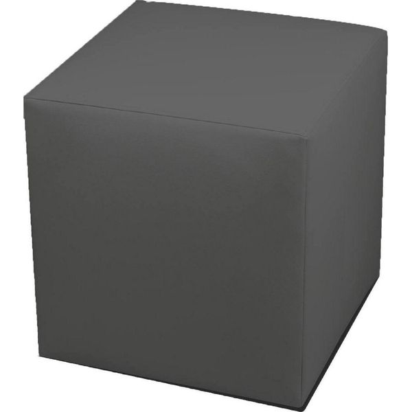 Talamo Italia Pouf Accumoli 40X40X42H Cm Grigio, Grigio Forma Cubica Italy-image