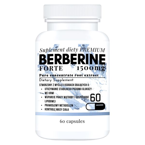 1500 Mg Di Estratto Di Berberina Estratto Di Radice Di Berberis Aristata 4:1, 60 Capsule-image