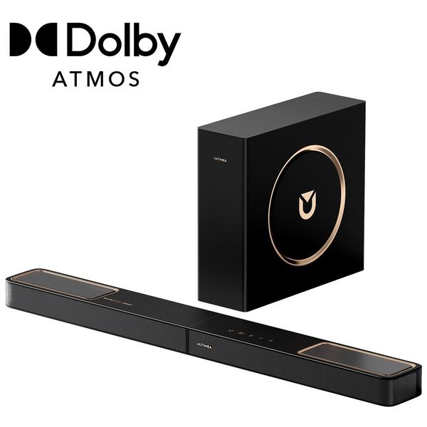 Ultimea Soundbar A 3.1.2 Canali Con Dolby Atmos, Sistema Surround Per Tv Con Subwoofer Da 6,5 Pollici, Bluetooth 5.4, Hdmi Earc, 360W, Skywave F30 Boom-image