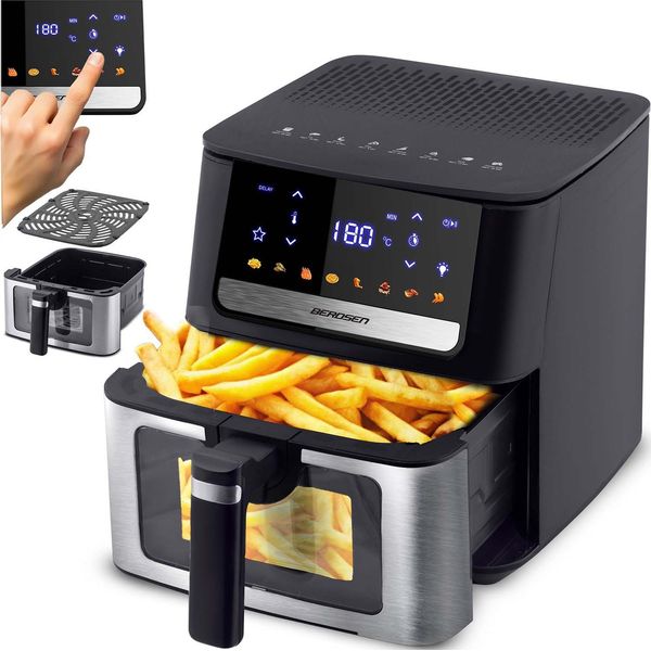 Friggitrice Ad Aria Senza Grassi Berdsen BD-655 Nero-image