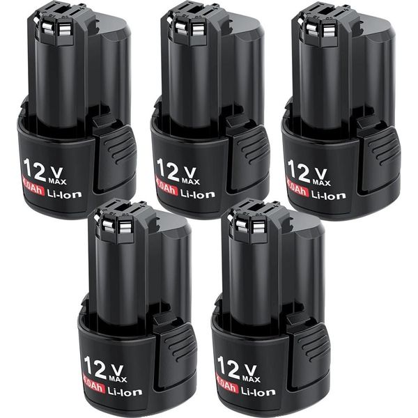 Batteria Ricaricabile Agli Ioni Di Litio Da 12 V, Capacità 4000 Mah, Compatibile Con La Serie BAT411, 5 Batterie-image