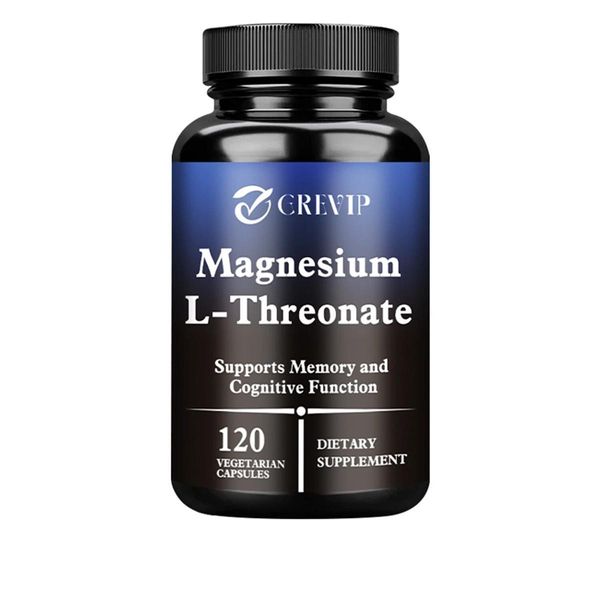 Magnesio L-Treonato 2000 Mg (120 Capsule) Integratore Alimentare, Cervello, Memoria, Funzione Cognitiva, Sistema Nervoso-image