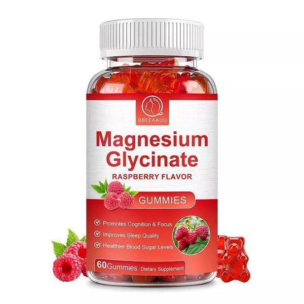 Magnesio Glicinato 500 Mg (60 Orsetti Gommosi) Integratore Alimentare, Articolazioni, Sonno, Ossa, Affaticamento-image