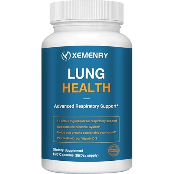 Salute Dei Polmoni (120 Capsule) Integratore Alimentare, Polmoni, Vie Respiratorie, Pulizia, Disintossicazione, Torace, Respirazione, Tosse-image