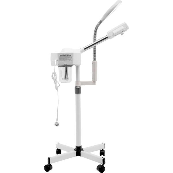 Vaporetto Per Il Viso, Funzionalità 2 In 1, Elevata Sicurezza, Bianco-image