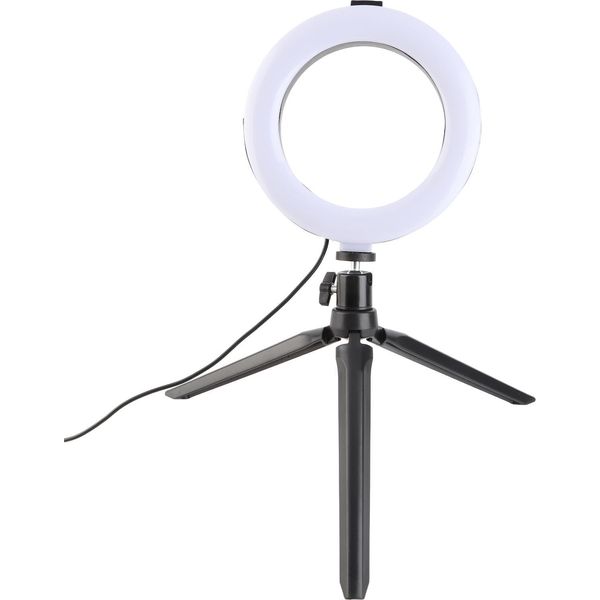 160MM Led Ring Light Fill Light Photography Led Selfie Light Dimmable Camera Phone Lamp Con Treppiedi Da Tavolo Usb Powered Per Live Stream/Makeup-image