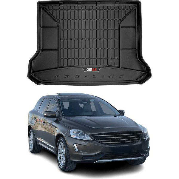 Omac Rivestimento Del Bagagliaio In Gomma Per Volvo XC60 2008-2017 Rivestimento Del Bagagliaio In Tpe Nero-image