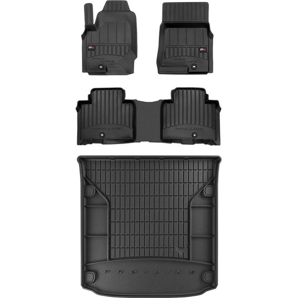 Omac Set Di Tappetini E Rivestimenti Per Il Bagagliaio Per Ssangyong Rexton 2017-2025 Gomma 4X-image