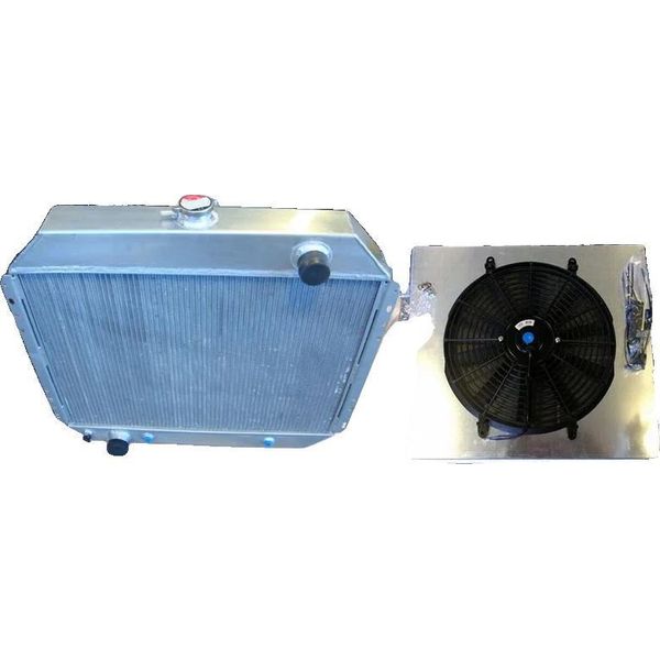 Radiatore, Alluminio, Dimensioni Del Nucleo: 660 Mm X 480 Mm X 62 Mm, Dimensioni Complessive: 750 Mm X 640 Mm X 95 Mm, Diametro Ingresso: 45 Mm, Diametro Uscita: 50 Mm-image