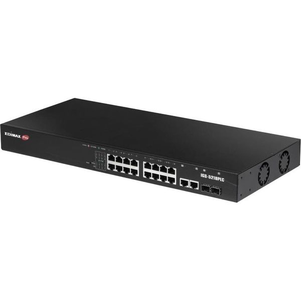 Edimax IGS-5218PLC Edimax Switch Industrial 18 Gigabit Port + 2 RJ45/SFP Combo-image