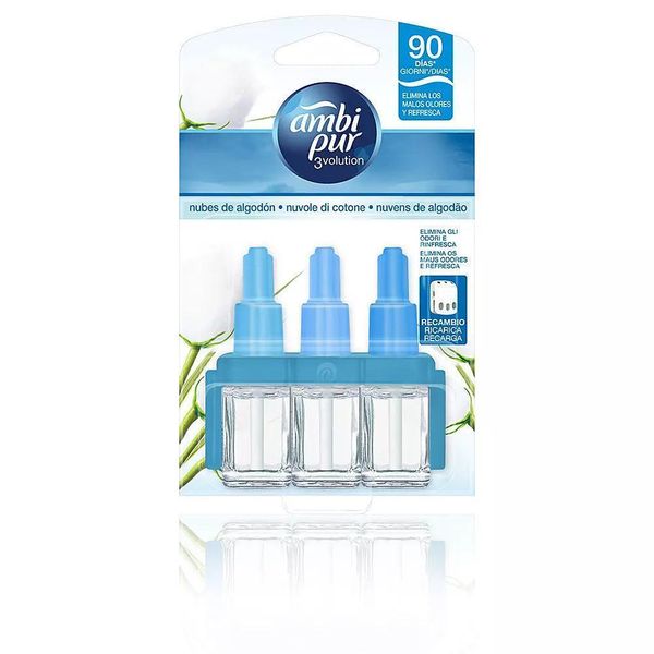 Ambi Pur 3Volution, Flacone Di Ricarica Per Fragranza Cotone Fresh, 21 Ml-image