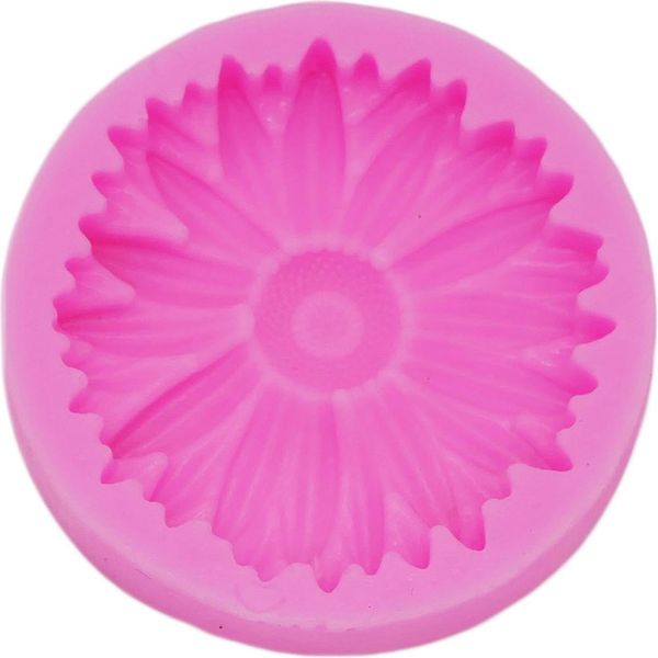Stampo Per Fondente In Silicone, 1X Margherita, Circa 5,7X5,7X1,2 Cm-image