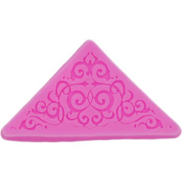 Stampo Per Fondente In Silicone, Punta Triangolare, Circa 10X5,2X0,6 Cm-image