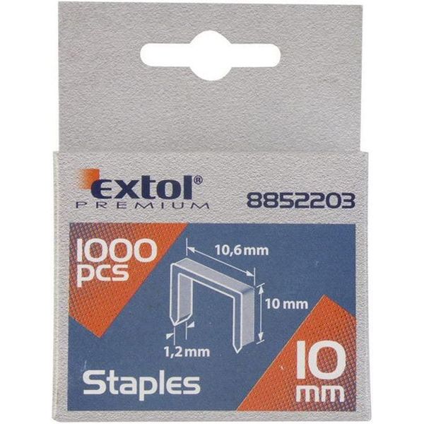 Graffette, Confezione Da 1000 Pezzi, 12 Mm, 10,6X0,52X1,2 Mm-image