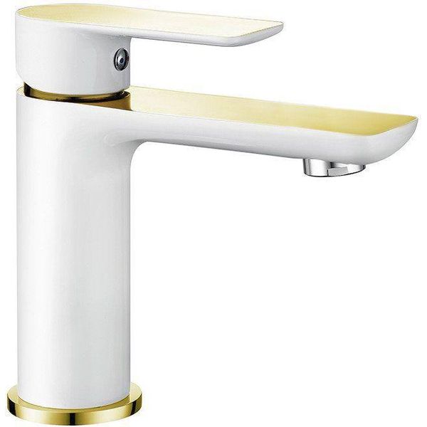 Miscelatore Per Lavabo Mexen Alfa Oro/Bianco-image