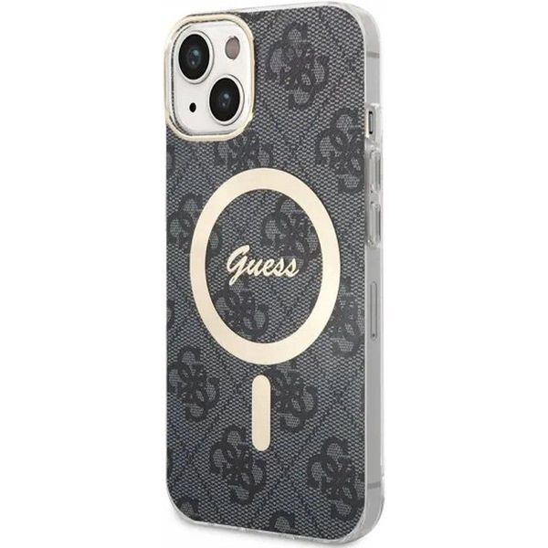 Guess Guhmp14Sh4Stk Custodia Rigida 4G Magsafe Per Iphone 14 / 15 / 136.1 Czarny/Nero-image