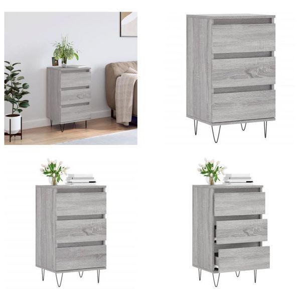 Vidaxl Credenza Grigio Sonoma 40X35X70 Cm Materiale A Base Di Legno - Credenza - Credenza - Armadio - Credenza-image