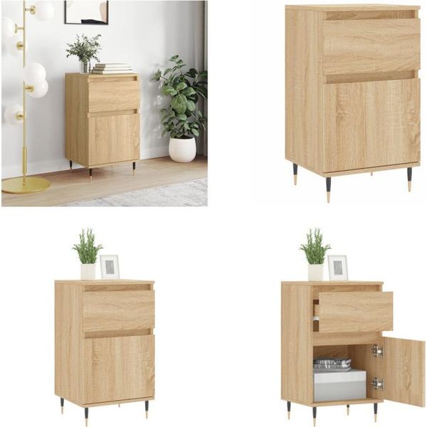 Vidaxl Credenza Rovere Sonoma 40X35X70 Cm In Legno - Credenza - Credenze - Cassettiera - Credenza-image