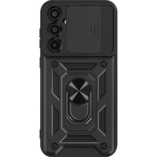 Mayaxess, Custodia Protettiva Per Samsung Galaxy A35, Cover Fotocamera Con Supporto Ad Anello, Nero-image