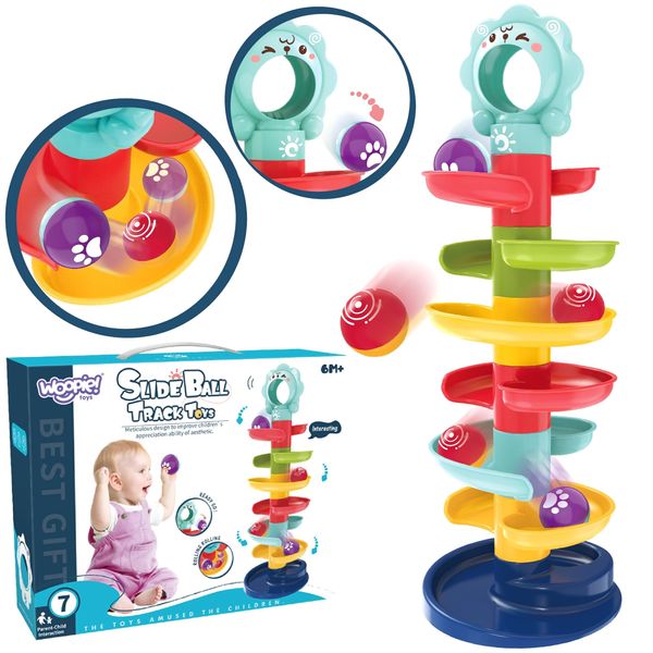 Woopie Coulodrom Set Di Piste Per Palline A Spirale + 2 Palline-image