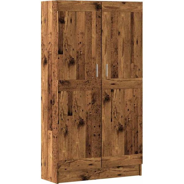 Vidaxl Libreria In Legno Vecchio 82,5X30,5X150 Cm Materiale A Base Di Legno-image