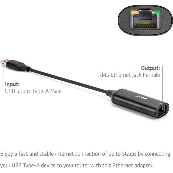 Club 3D Club 3D I/O Adapteris Usb Prie RJ45/M/F CAC-1421 CLUB3D-image