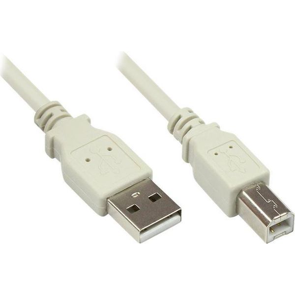 Good Connections 2510-1OF Good Connections USB2.0 Kabel A-B Grau 1M-image