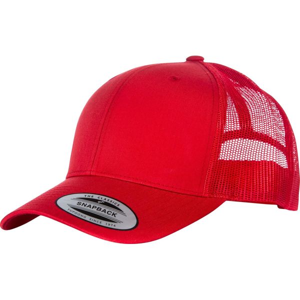 Yupoong Flexfit Retro Trucker Kappe RW5391 (Taglia Unica) (Rot)-image