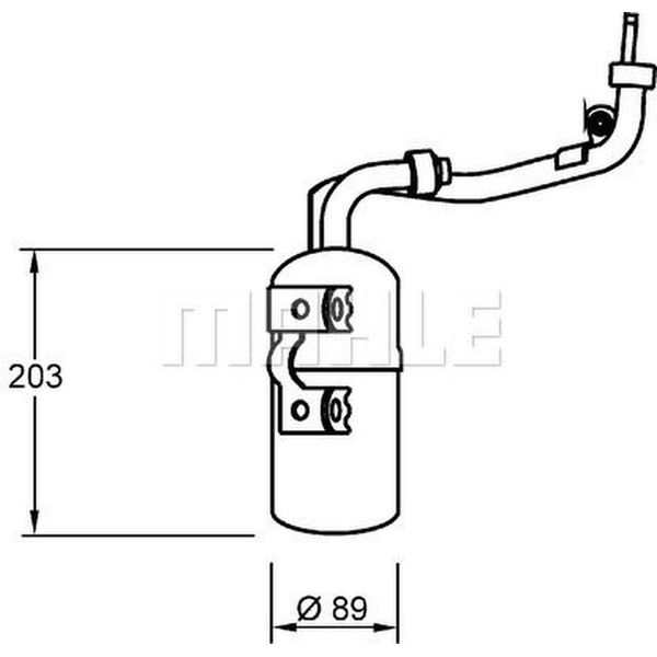 Mahle Original Asciugacapelli Ad 277 000S Per Ford Focus Ii Estate (Da_ Ffs Ds)-image