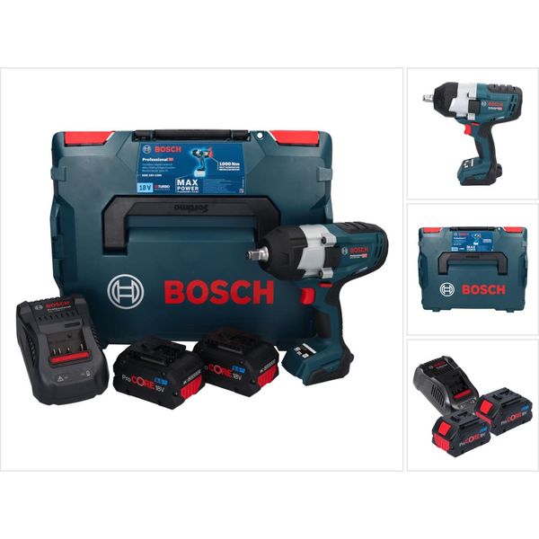 Avvitatore A Impulsi A Batteria Gds 18V-1000, 2 Batterie Procore18V 8.0Ah In L-BOXX-image