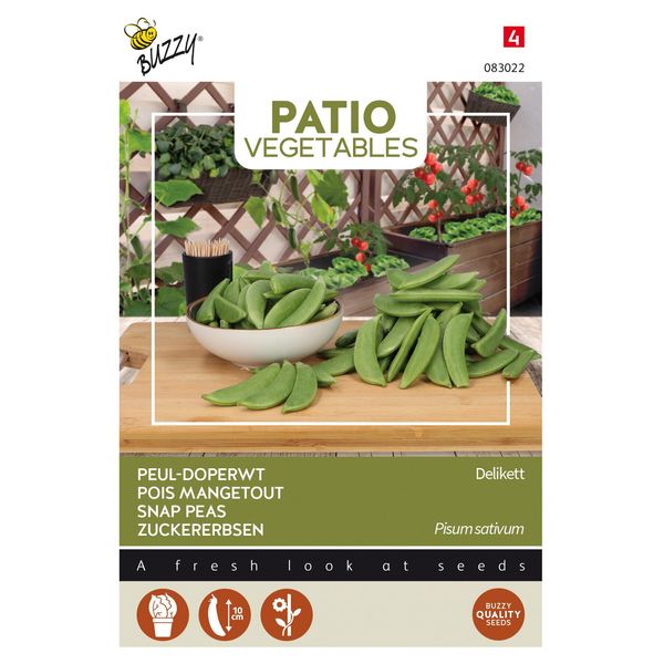 Buzzy Patio Veggies Semi Di Piselli Dolci Delicatessen - Circa 15 Gr | Buzzy_083022-image