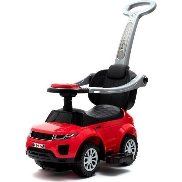 Baby Mix Playful Play Bike Con Asta Di Guida Suv 3In1, Rosso-image