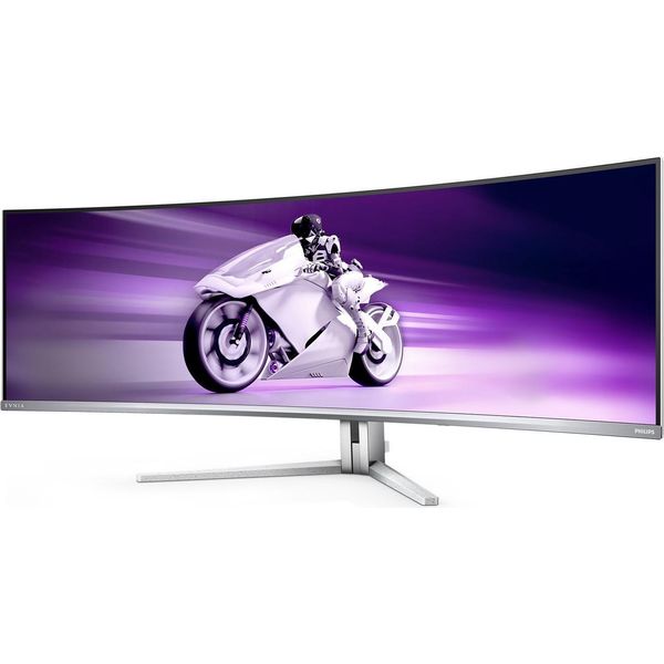 Philips Evnia 8000 49M2C8900L/00 Monitor Per Computer 124,2 Cm (48,9") 5120 X 1440 Pixel Dual Qhd QD-OLED Bianco"-image